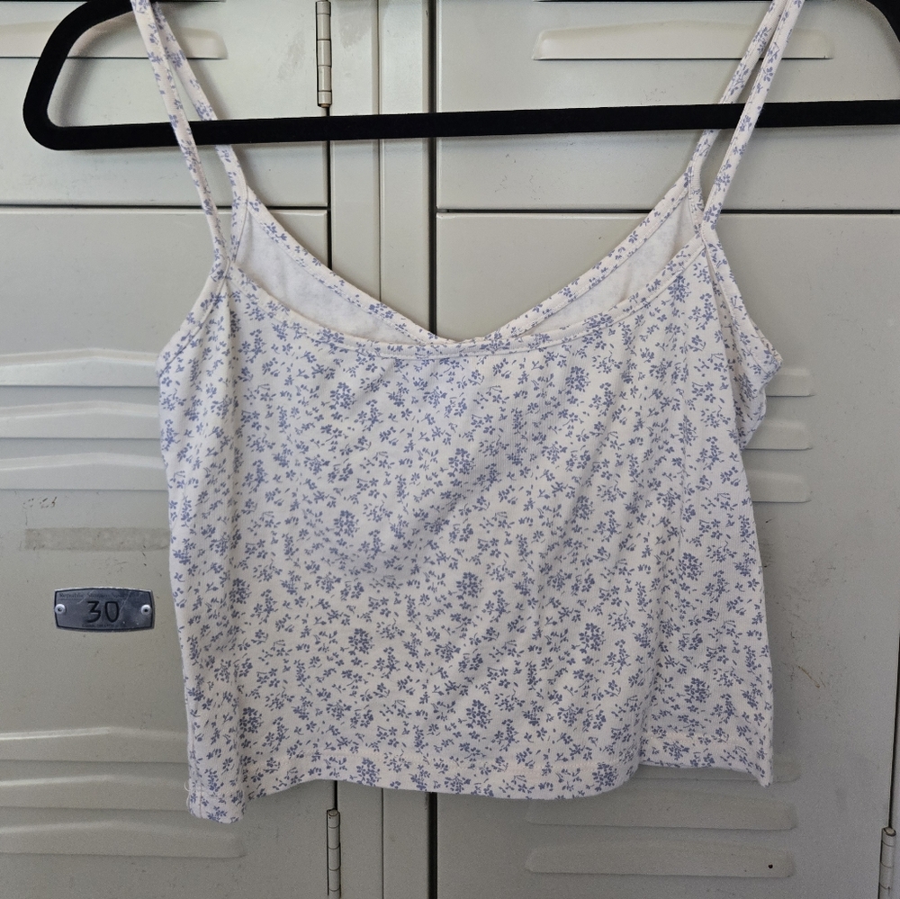 Brandy Melville Blue Floral Camisole - Picture 3 of 3
